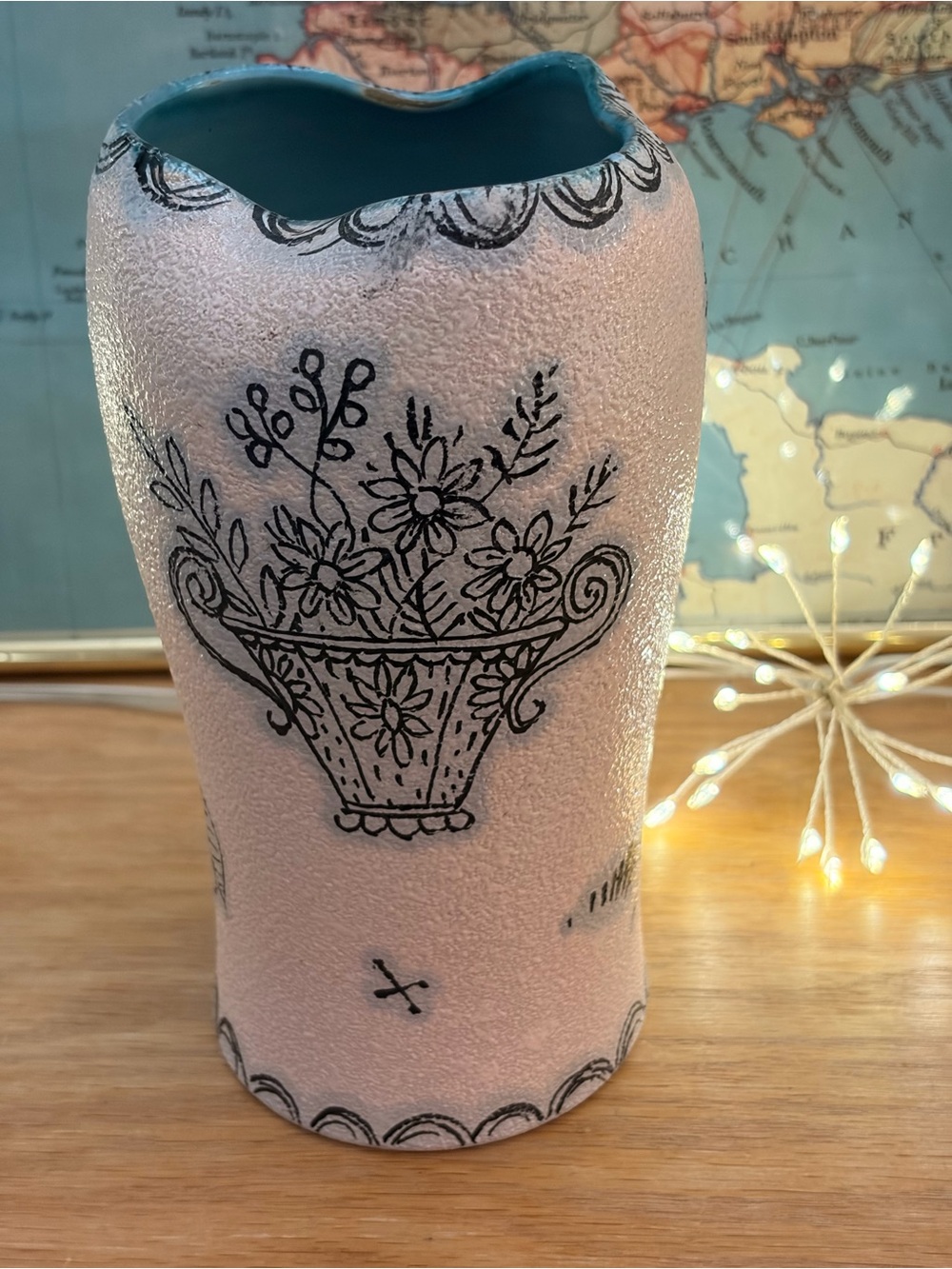 ✨ Mid-Century Italian Art Pottery Vase ✨Attributed to Fratelli Fanciullacci